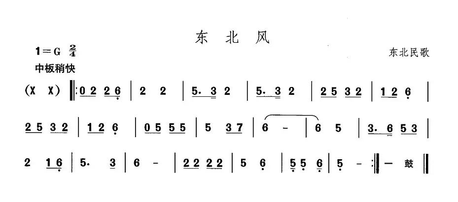 中国民族民间舞曲选（一)东北秧歌：东北）