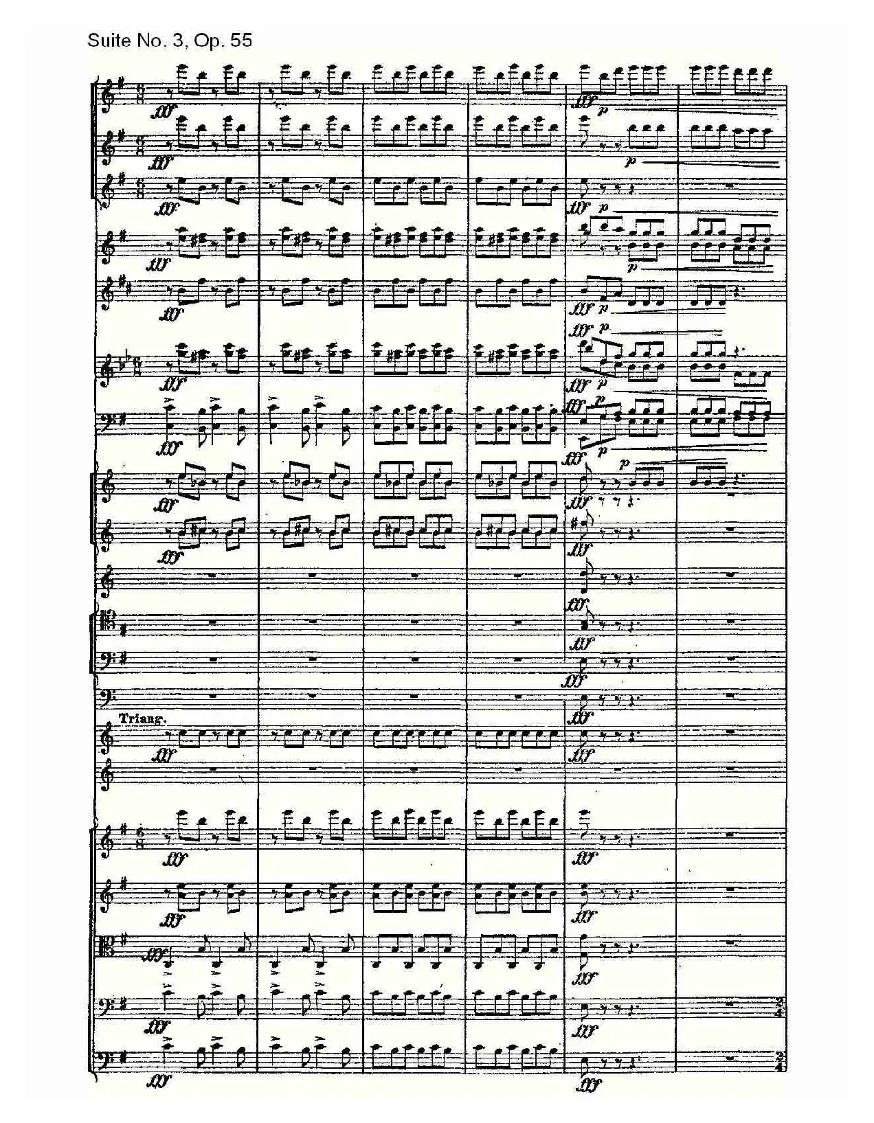 Suite No. 3, Op.55  第三套曲,Op.55第三乐章（一）