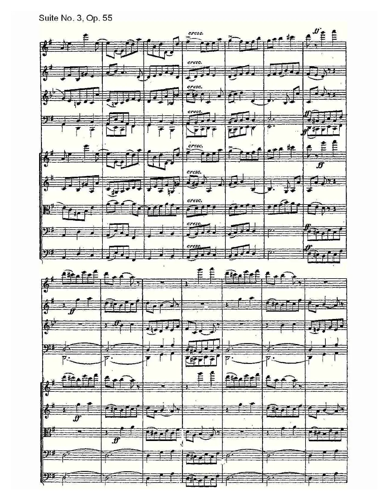 Suite No. 3, Op.55  第三套曲,Op.55第四乐章第一部（一）