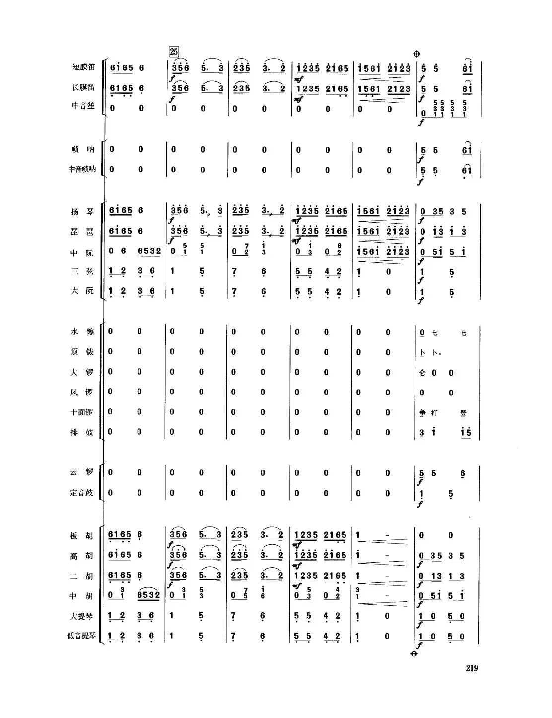 丰收锣鼓（民乐合奏总谱）